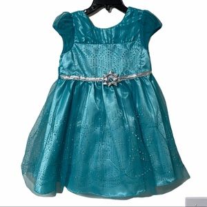 Jona Michelle Girls Teal Dress Size 3T